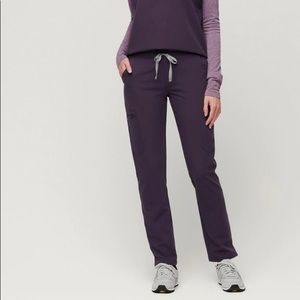 Figs Yola Skinny Scrub Pants-Purple Shadow